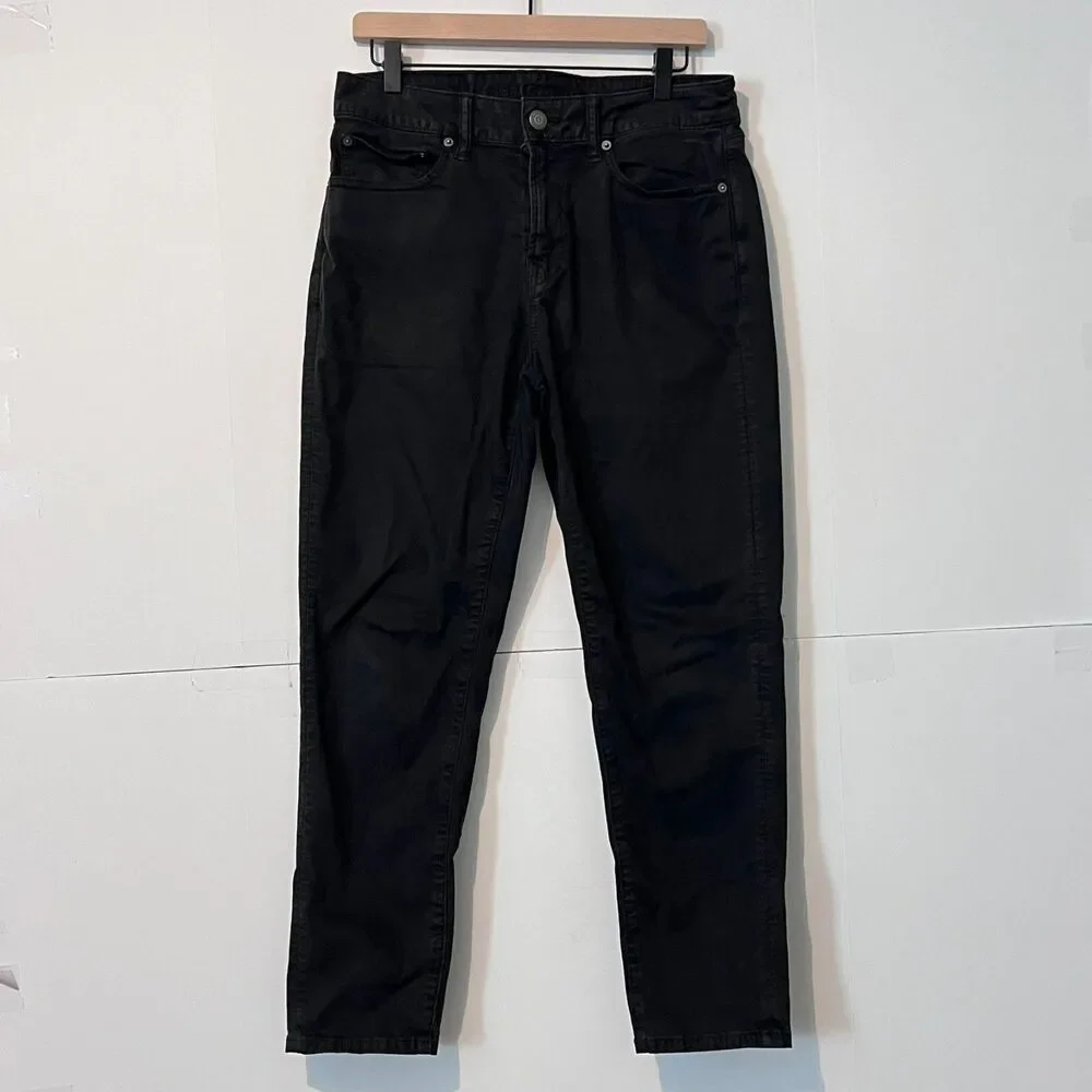 American Eagle Men Mens Flex Jeans Size 30X30 Charcoal Wash Black Stretch